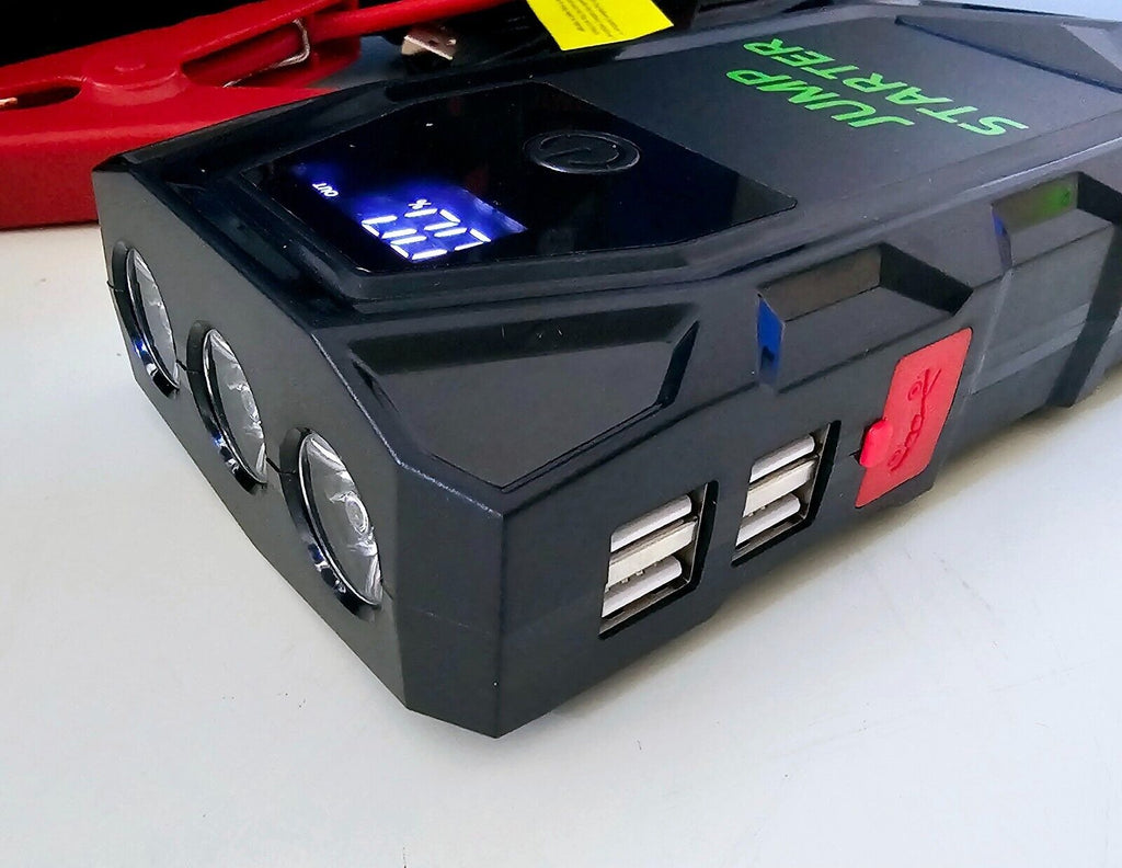 Jump Starter Car Starter & Emergency Battery Charger Power Bank – Portable 12V Car Starting Robot with Pliers