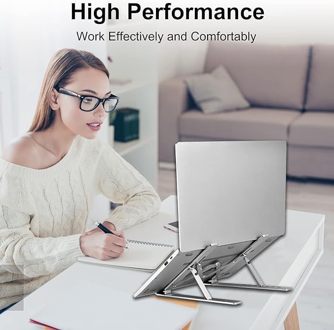 Creative Folding Laptop Stand – Adjustable, Portable Storage Bracket for Enhanced Ergonomics