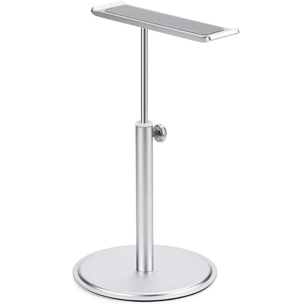 Adjustable Aluminum Headphone Stand - Anti-Slip Desktop Organizer with Shelf for Headsets & Accessories