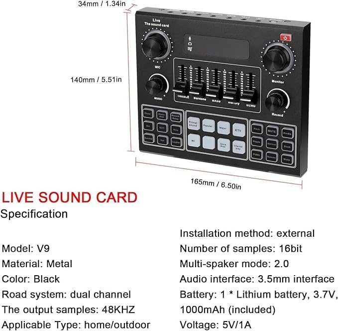 Elite V9 Sound Card & BM800 Pro Microphone Bundle: The Ultimate Setup for Advanced Broadcasting