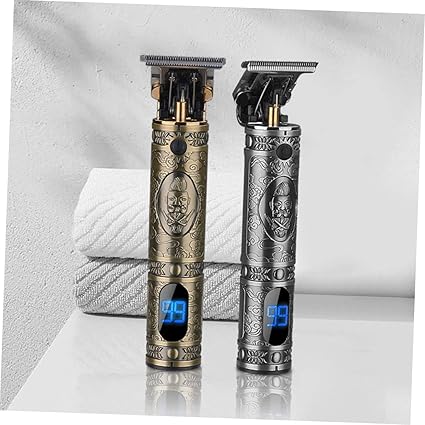 USB Rechargeable Electric Barbershop Hair Clipper | Digital LCD Professional Hair Trimmer