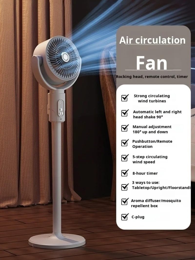 Home Smart Electric Air Cooling Fan – Portable Air Ventilation and Circulation System