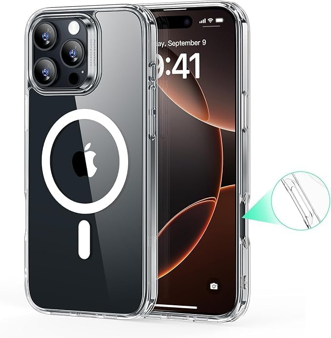 MagSafe Compatible Magnetic Phone Case with Camera Control | Military-Grade Shock Protection for iPhone 16, 16 Plus, 16 Pro, 16 Pro Max – Includes Free Screen Protector