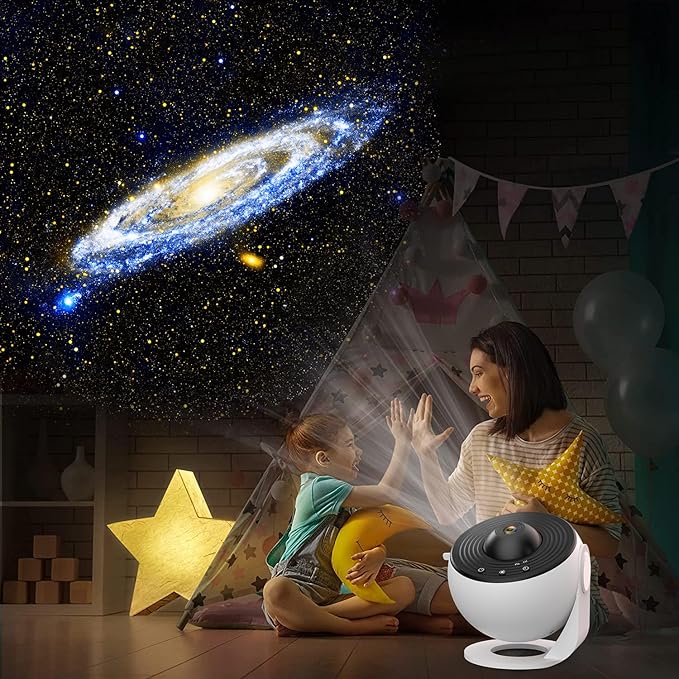 Galaxy Projector Star Projector – 360° Rotation Night Sky Projector with 13 Replaceable Galaxy Discs, Ideal for Kids & Adults, Home, Bedroom, and Living Room Decor