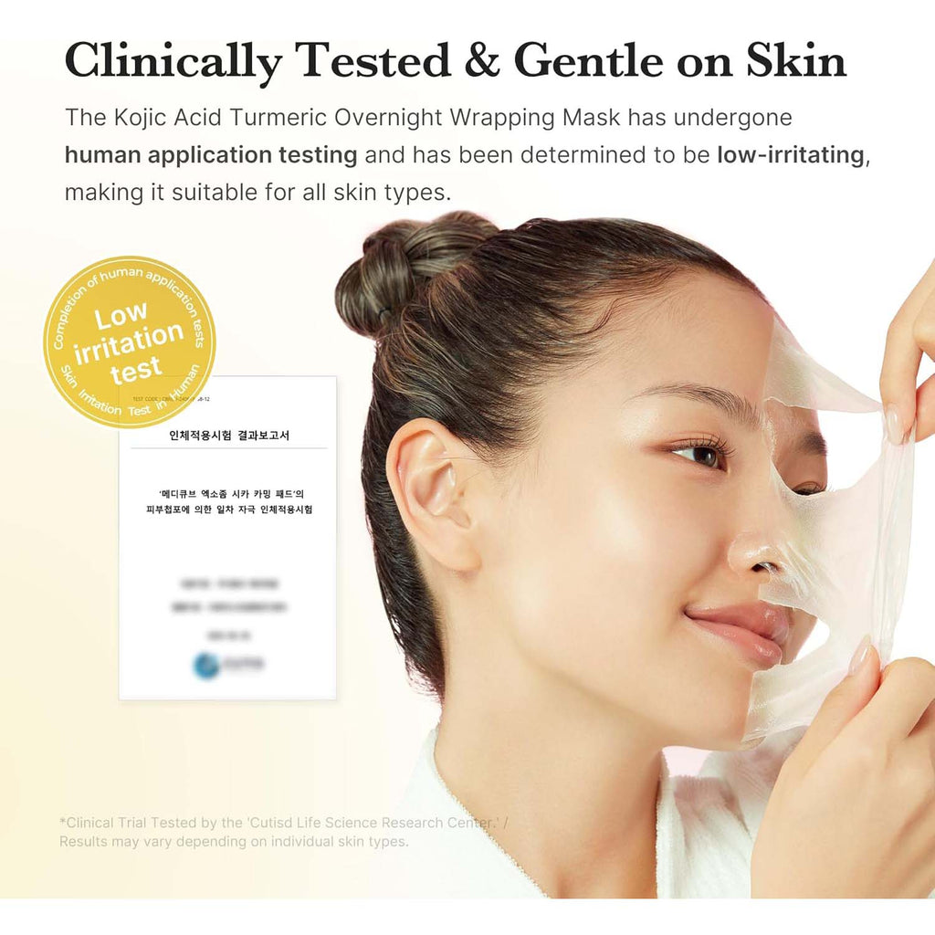 Medicube Turmeric Overnight Wrapping Peel Off Mask. Brightening & nourishing sleep mask for dull, uneven skin tone. 2.53 fl.oz.