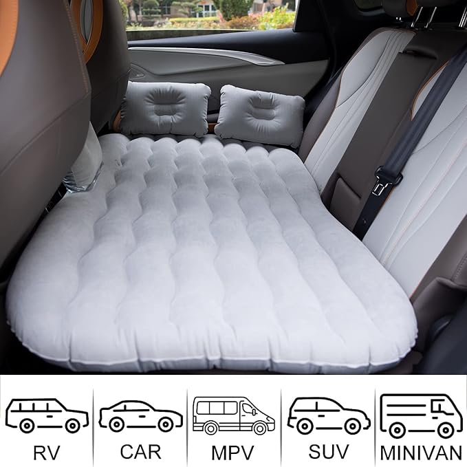 Car Air Mattress for Toyota Corolla Cross GR Hybrid | Portable Inflatable Camping Travel Bed | Comfortable Resting Mat