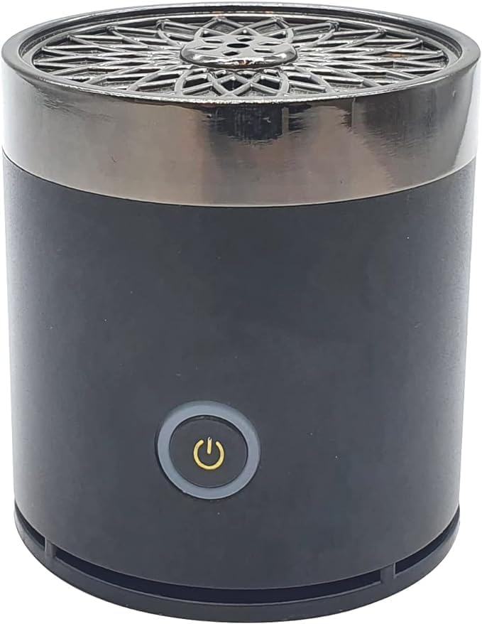 Electric Mini Bakhoor Burner for Car Use | Black | Portable and Elegant Aroma Diffuser