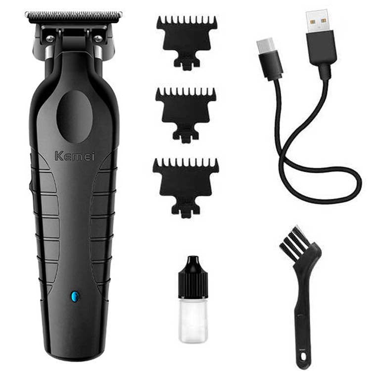 Kemei KM-2299 Professional Cordless Hair Clipper  1200mAh USB rechargeable trimmer for barber-grade haircuts at home or salon.