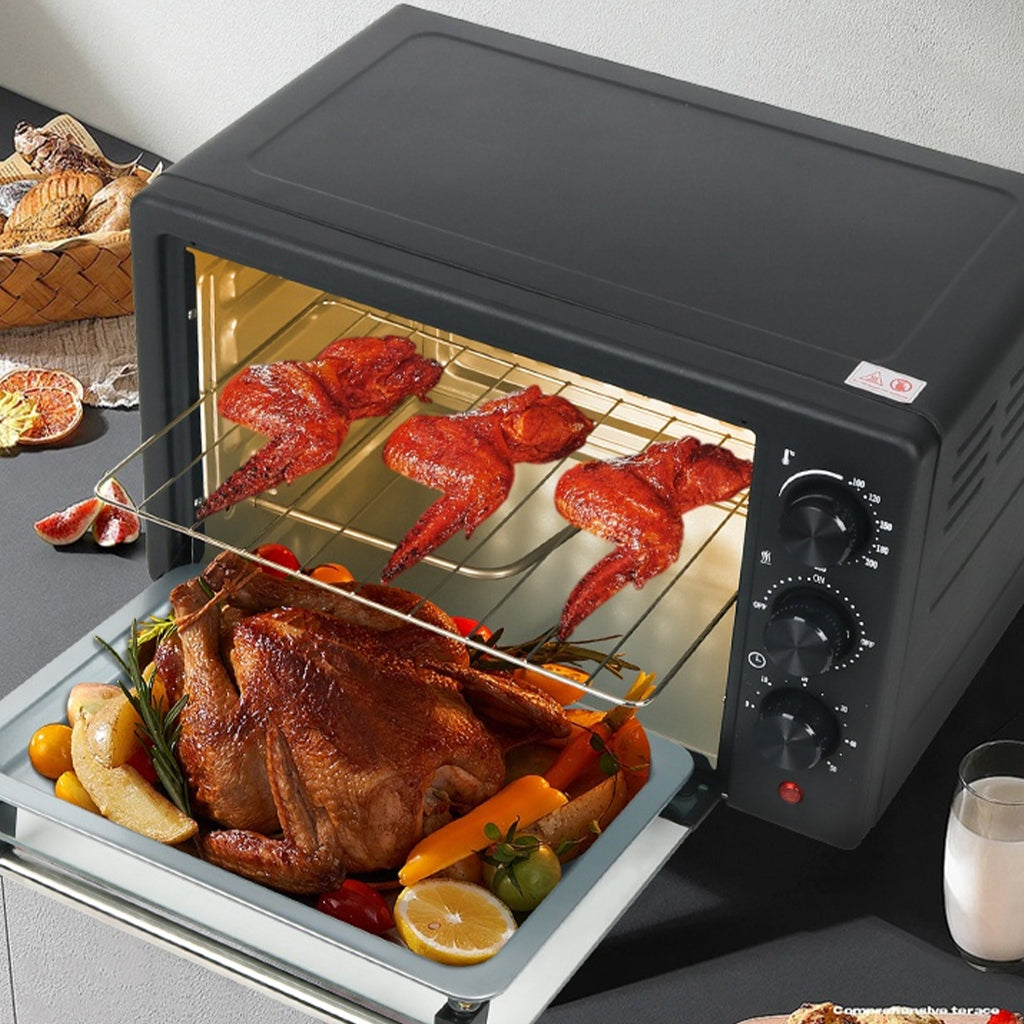 18L Multifunction Toaster Oven - Convection Pizza Maker, 6-in-1 Electric Oven for Baking, Roasting & Toasting