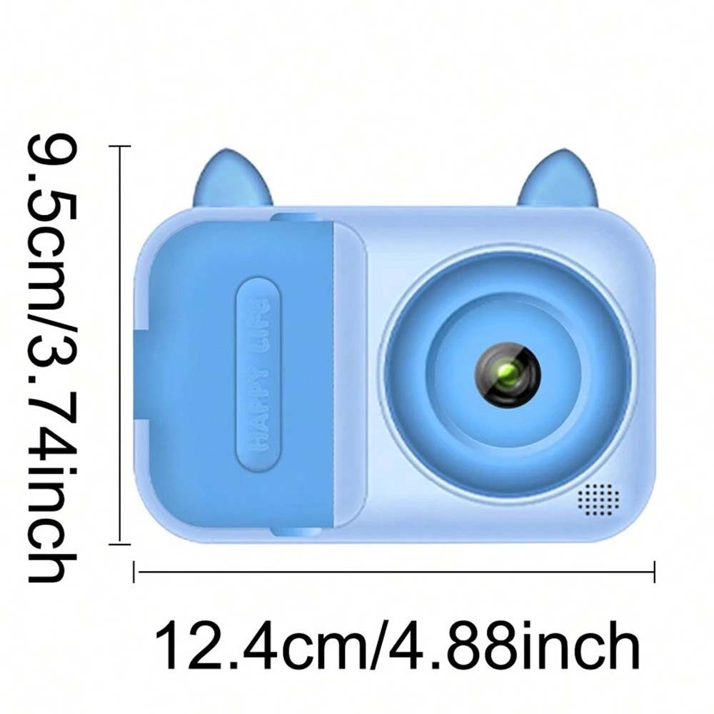 Kids Instant Print Camera - 1080P Digital Camera for Children 3-12 with Photo Papers (Blue, No Card Included)