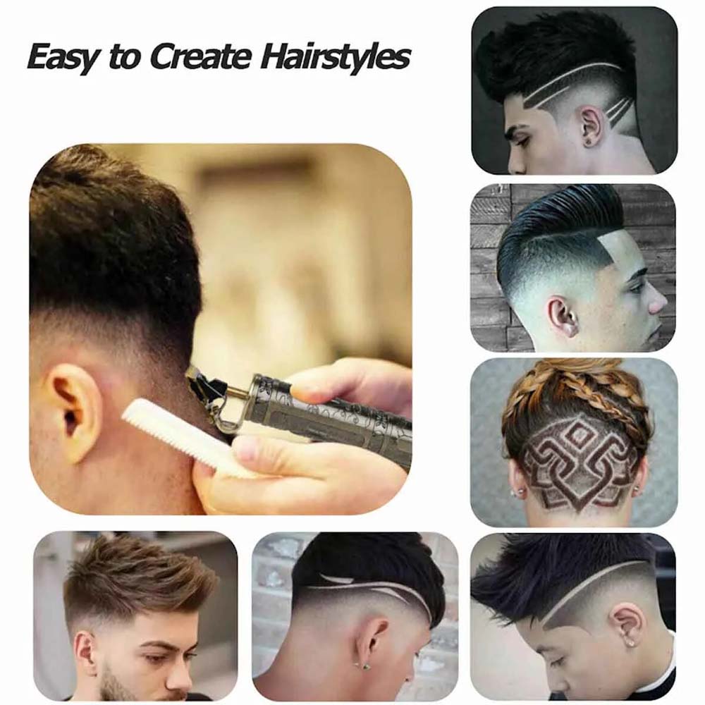 Vintage T9 Electric Cordless Hair Cutting Machine | Professional Hair Barber Trimmer for Men | Clipper Shaver Beard Grooming Kit