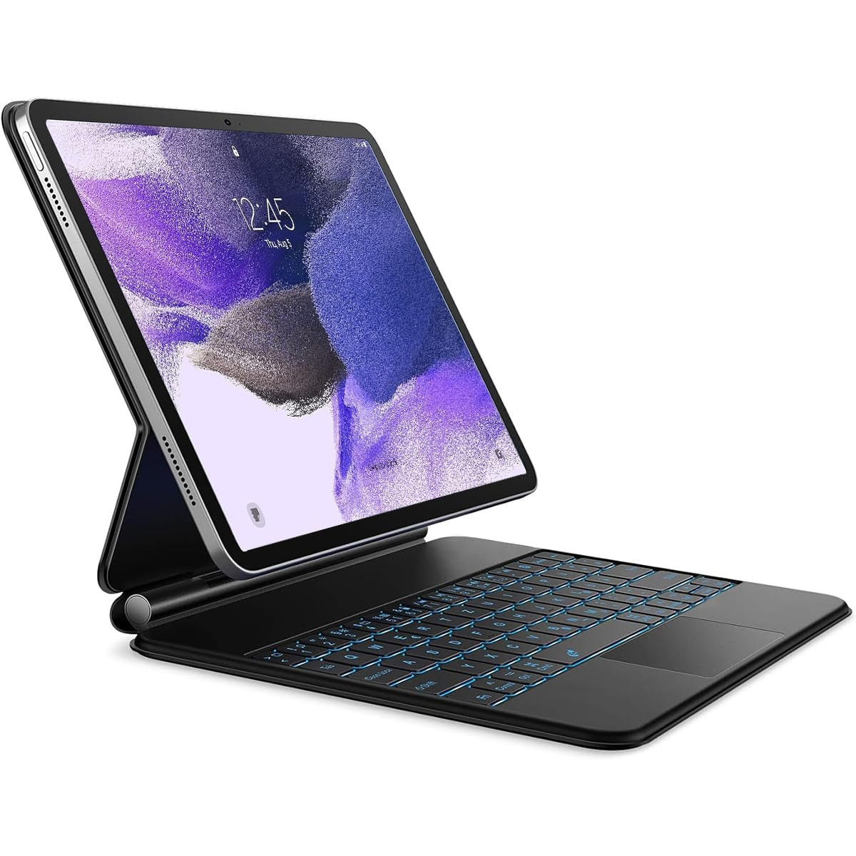 Keyboard Case Compatible with Samsung Galaxy Tab | Multi-Touch Trackpad, Pen Slot, Backlit Keys | Smart Arabic-English Keyboard with Magnetic Stand