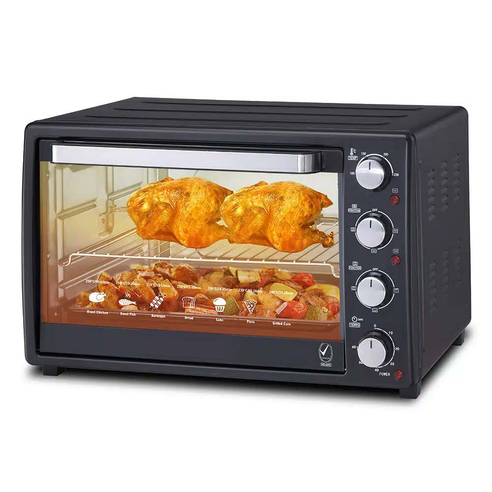 OE-1417 42L Electric Oven Toaster Grill - Multi-Function Convection Oven with Rotisserie, Baking & Broiling