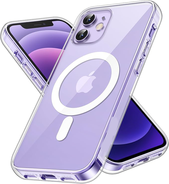 MagSafe Compatible Magnetic Phone Case with Camera Control | Military-Grade Shock Protection for iPhone 12, 12 Mini, 12 Pro, 12 Pro Max – Includes Free Screen Protector