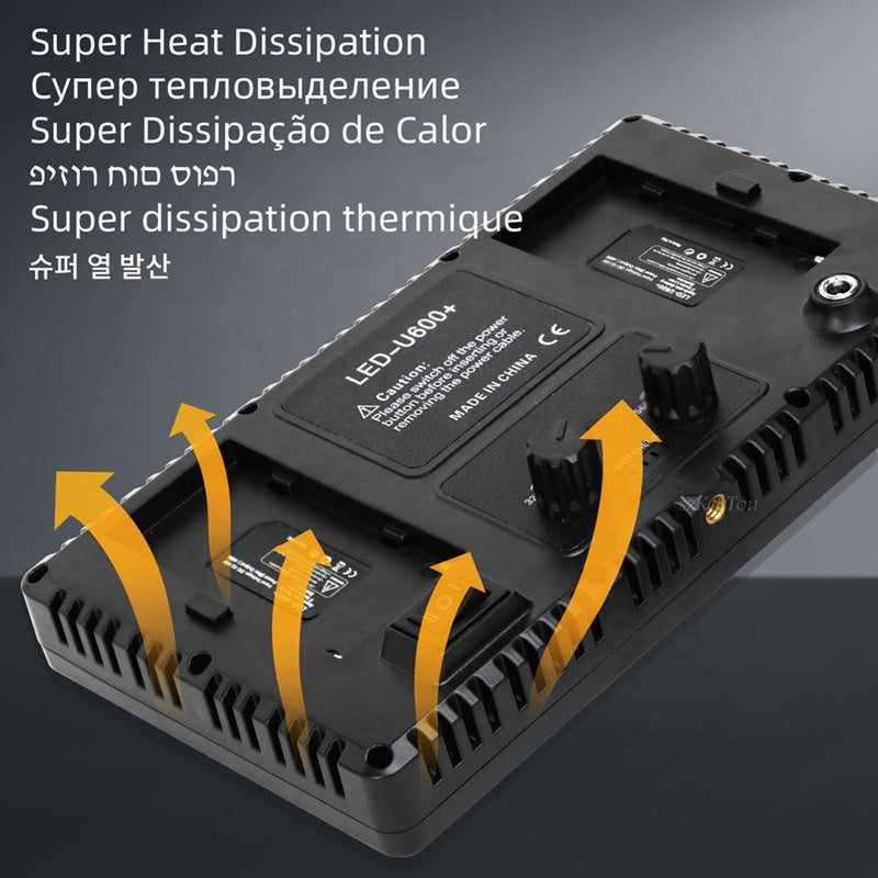 Pro LED 600 Photography Equipment – TV Video Studio Photo Shooting LED Flat Lamp for Beauty, Selfie, and Live Streaming