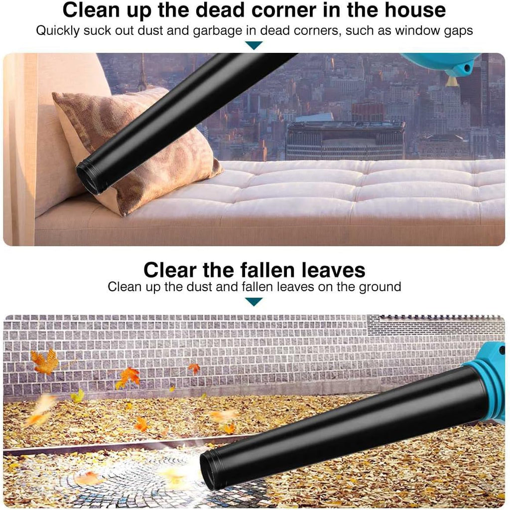Cordless Leaf Blower | Blow & Suck 2-in-1 | 21V Mini Handheld Air Blower | Lightweight, Battery Powered | Small, Powerful Blower for Leaves & Debris