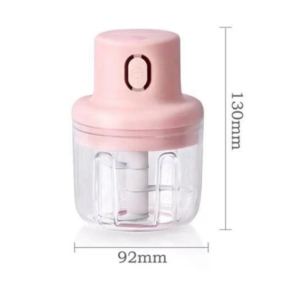 Mini Press Intelligent Electric Garlic Machine | Wireless Food Chopper 100/250ml | Effortless Garlic, Onion, and Vegetable Mincing with One-Click Operation