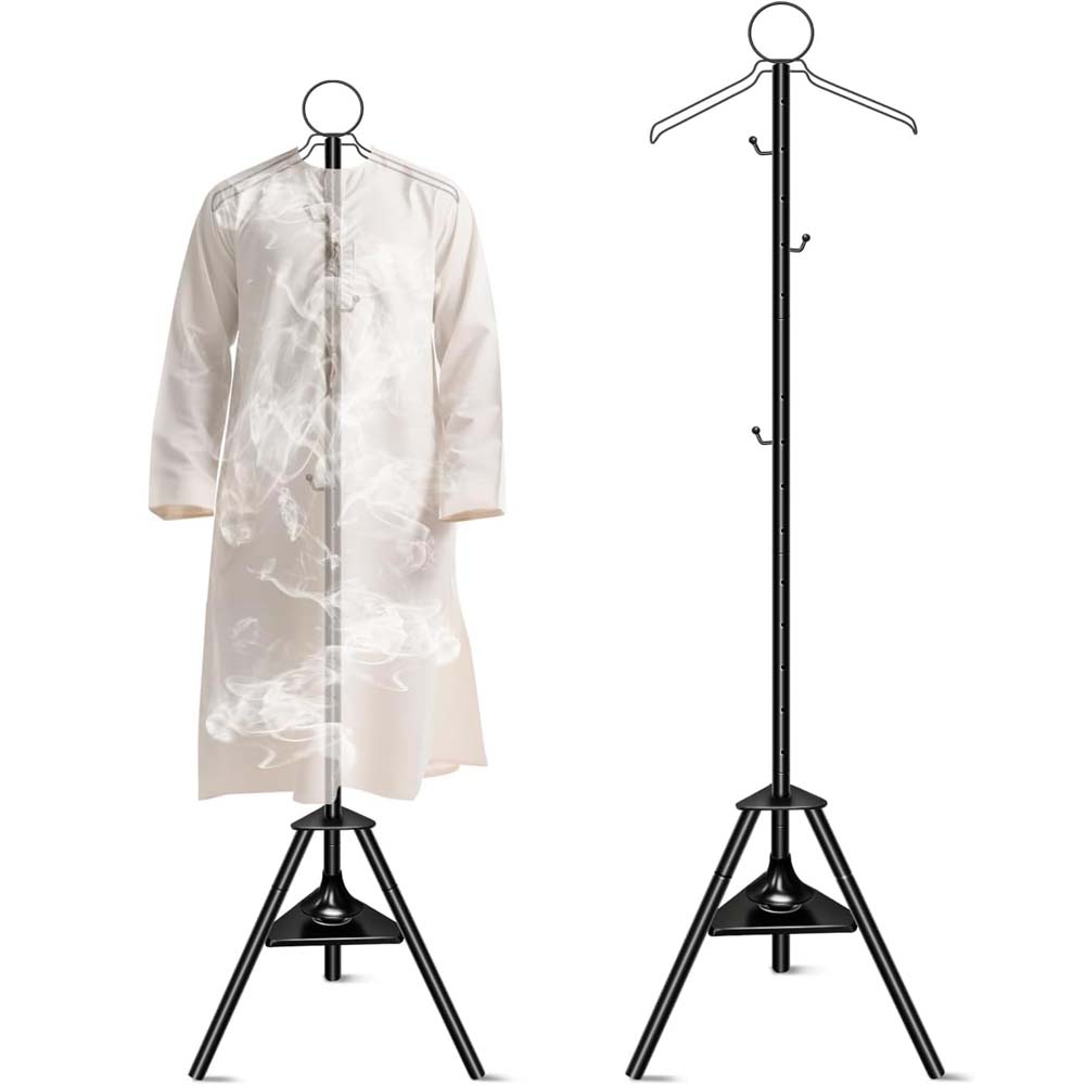 175cm Hanging Clothes Steamer Rack with Incense Burner - Multi-Color Space-Saving Garment Drying & Aromatherapy Stand