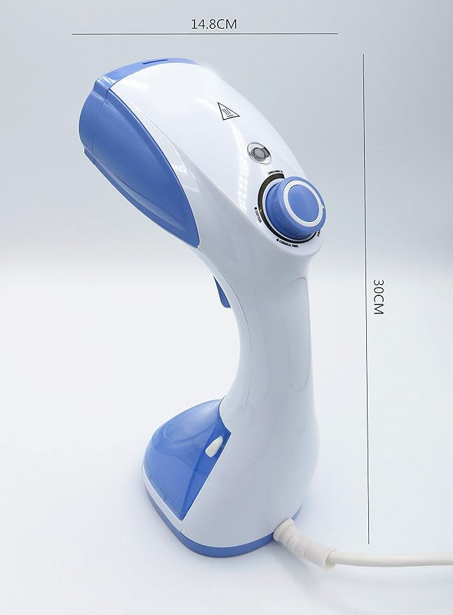 Portable Vertical Steam Iron | 1100W | Continuous Steam Output 28 g/min | Double Use Brush Head | 200ml Tank for Home and Travel