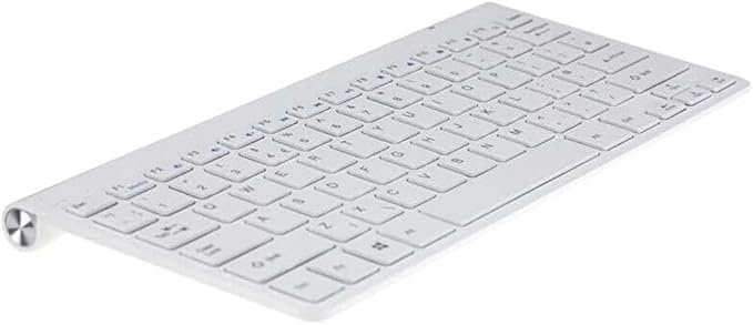 White Compact Wireless Keyboard and Mouse Combo | Sleek and Portable for Home and Office Use | Smooth Typing and Easy Navigation