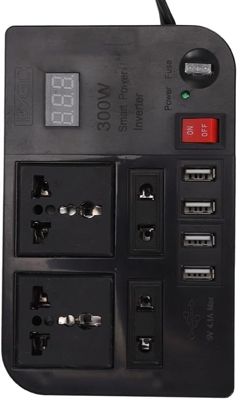 300W Car Inverter | Advanced 12V DC to AC Vehicle Transformer | Power Tablets, Laptops, and More On the Go