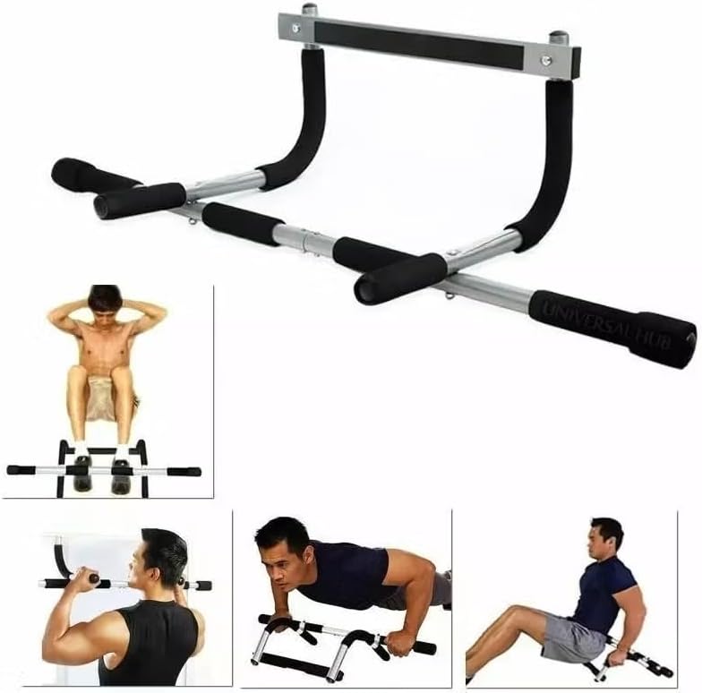 Pull-Up Bar for Doorway – Portable Chin-Up Bar with Adjustable Height for Upper Body Strength Training