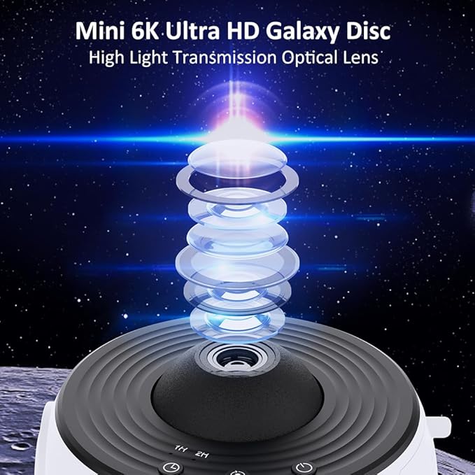 Galaxy Projector Star Projector – 360° Rotation Night Sky Projector with 13 Replaceable Galaxy Discs, Ideal for Kids & Adults, Home, Bedroom, and Living Room Decor