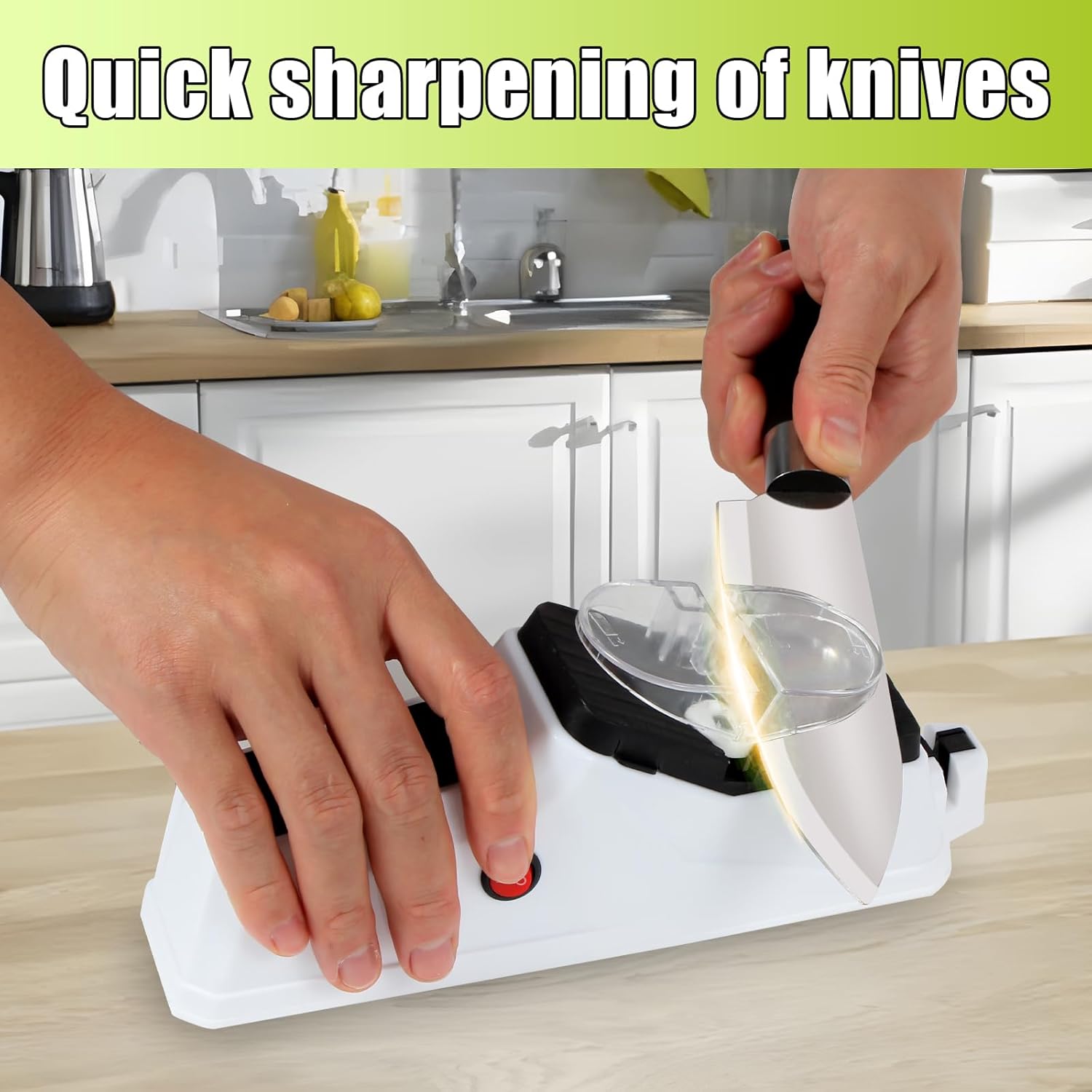 Premium Electric Knife Sharpener – Sturdy, Durable, and Stylish USB-Powered Tool for Safe and Efficient Sharpening