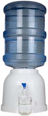 Water Dispenser DWD-03 White | Compact 5 Gallon Countertop Model for Home and Office | Dishwasher Safe