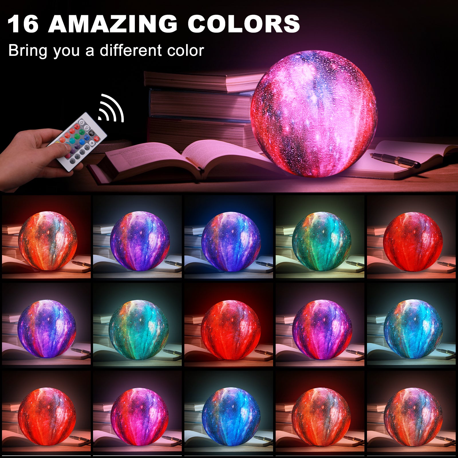 Space Moon Star Light LED | Custom 8-20CM 3D Christmas Gifts | Night Lamp for Kids & Room Decor | Colorful Modern Lighting for Children’s Rooms