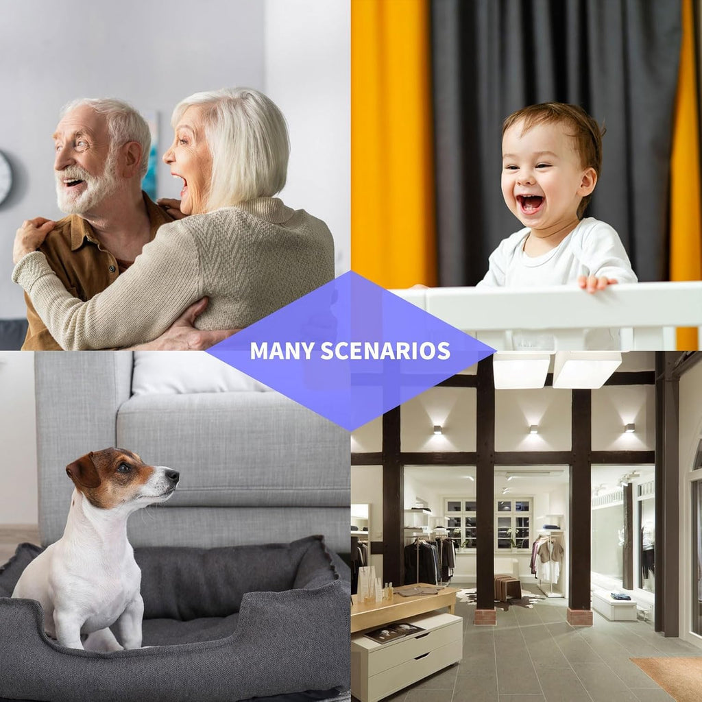 4K HD Indoor Security Camera - 360° Pet/Baby/Nanny Cam with Night Vision, 2-Way Audio & Motion Alerts, App Controlled