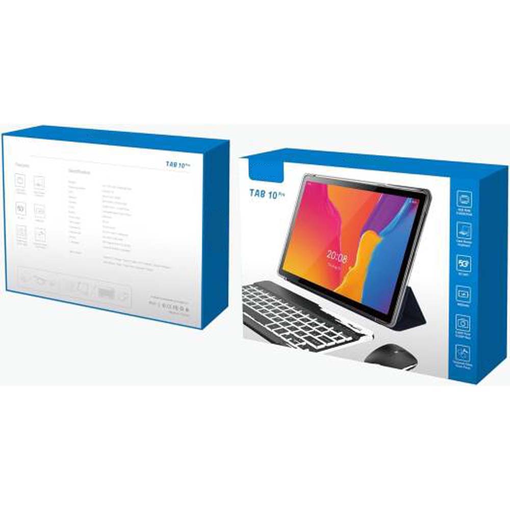 Tab 10 Pro Android Tablet – 10.1 Inch Display, 8GB RAM, 512GB ROM, 8000 mAh Battery, Octa-Core Processor, Dual Camera, Black