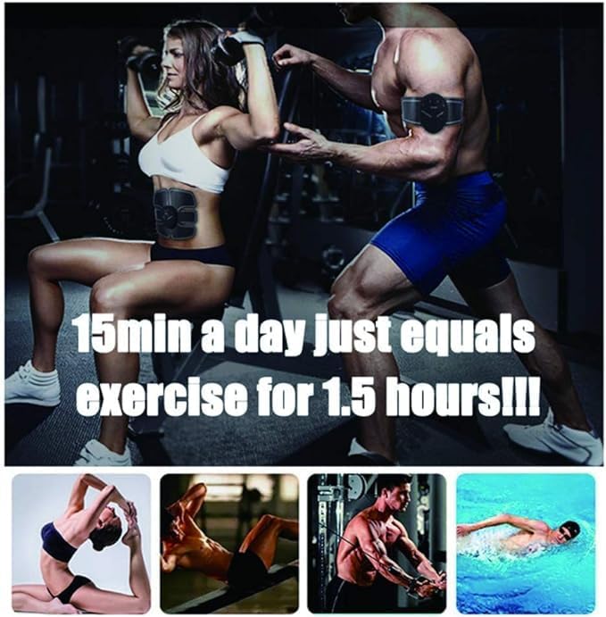 Vest Line Abdominal Muscle Sticker | Six-Pack Muscle Stimulator for Fitness | Black | Sculpt and Tone