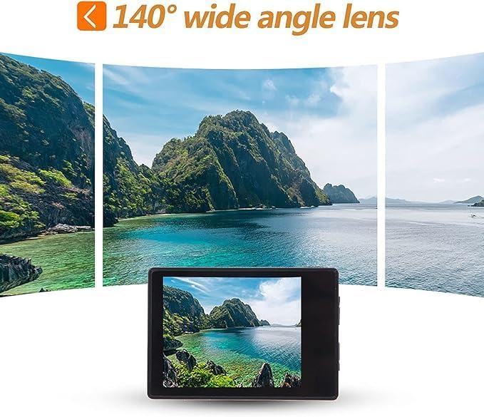 HD 1080P Outdoor WiFi Sports Camera with Waterproof Housing & Accessory Kit – 140° Wide Angle Lens for Adventure Sports