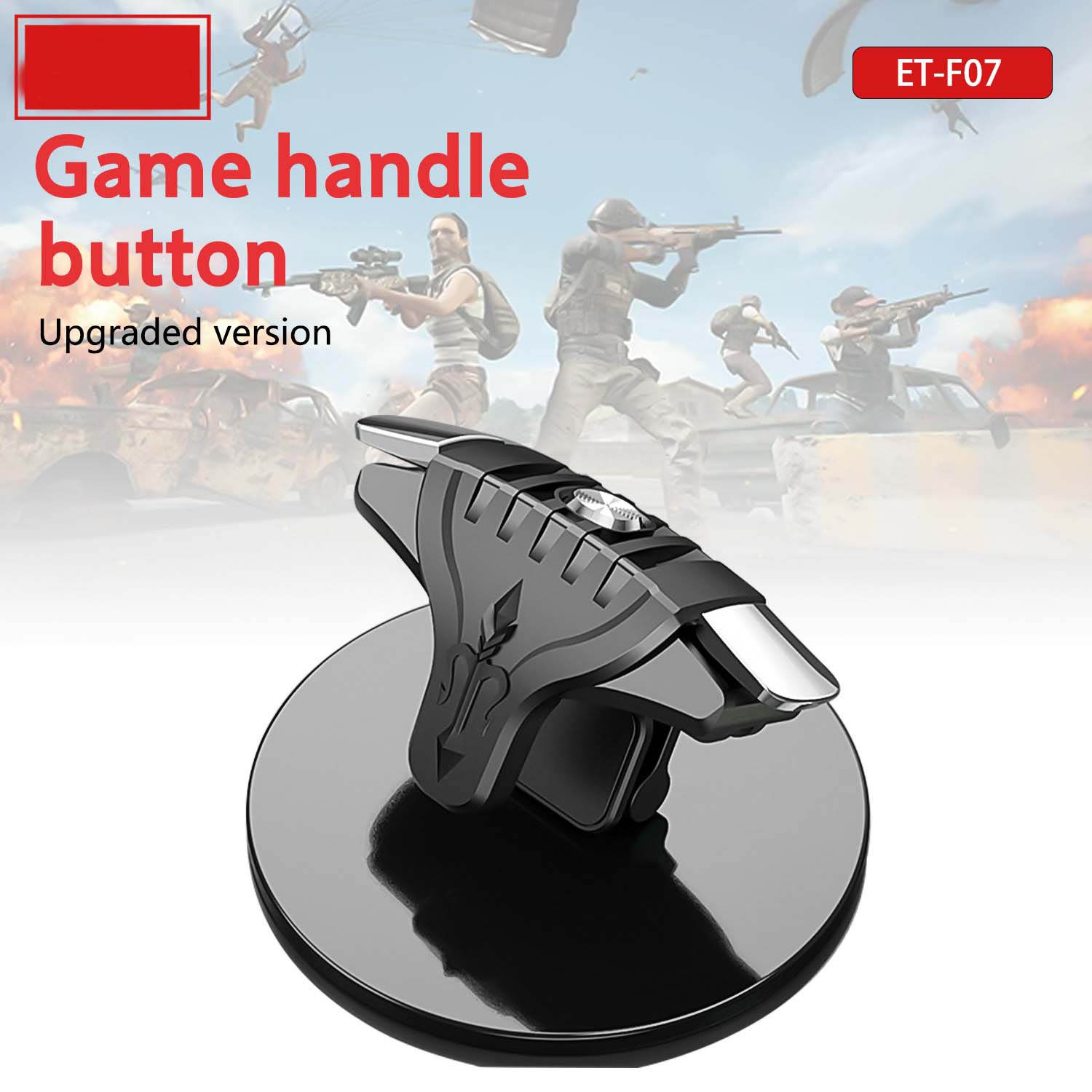 ET-F07 PUBG Mobile Game Triggers - Dual Shooting Buttons for Call of Duty & Mobile Games, Universal Clip-On for iOS/Android