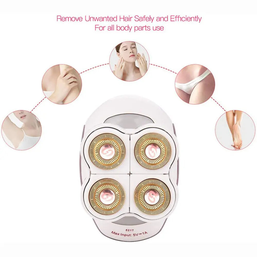Flawless Legs Women's Hair Remover – Painless, Portable & Rechargeable Wet/Dry Epilator for Silky Smooth Skin (Men & Women)