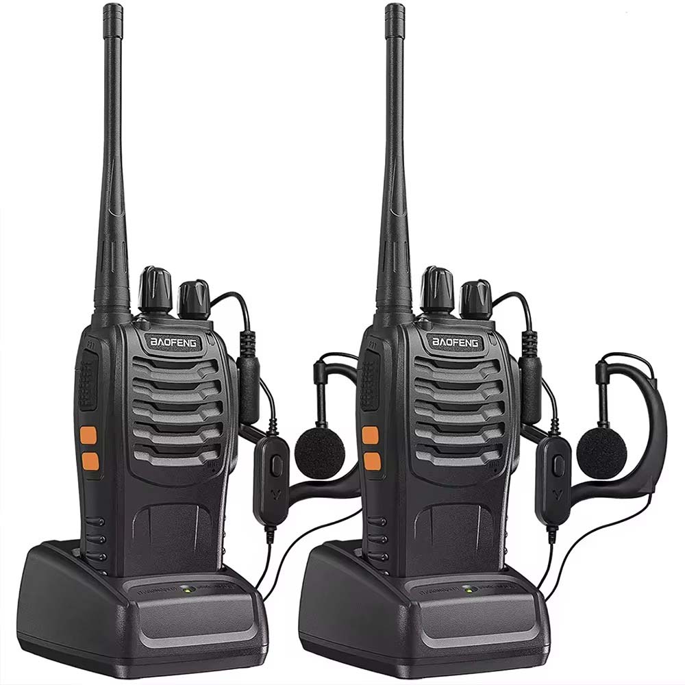 BF-888S UHF 400-470MHz Handheld Walkie-Talkie. 5W long-range ham radio for professional & commercial use. Wireless communication.