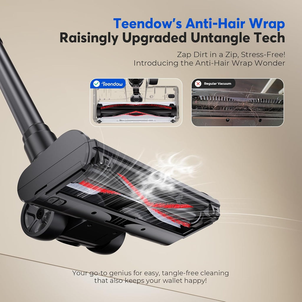 Cordless Stick Vacuum Cleaner – 2-Speed, 800W Power Suction, Lightweight, Ideal for Pet Hair, Home, Hard Floor, Carpet, and Car Cleaning