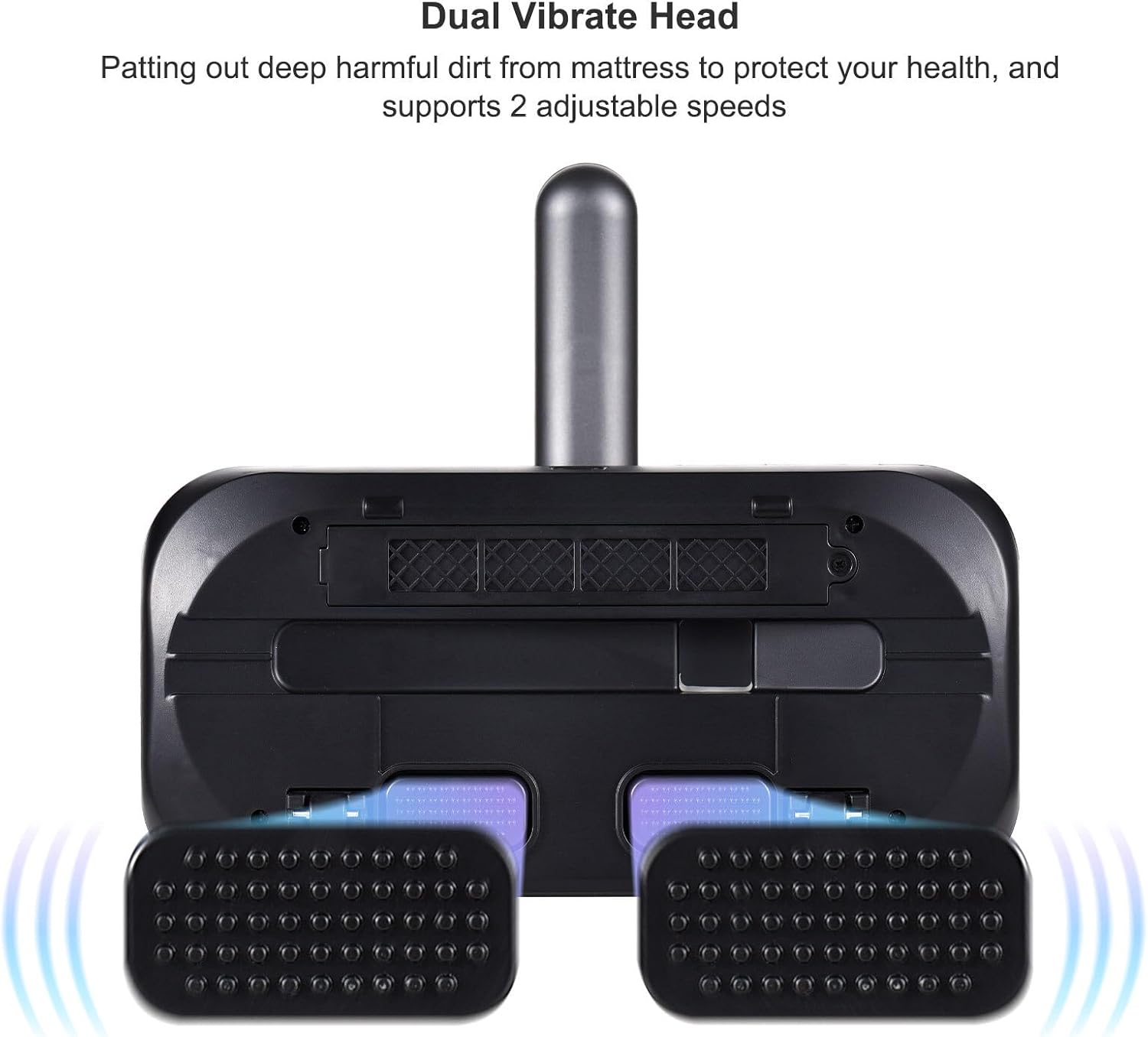 100W Cordless Mattress Vacuum - UV Bed Cleaner with 8000Pa Suction, 2 Speeds & 250ml Dust Cup for Bedding & Clothes